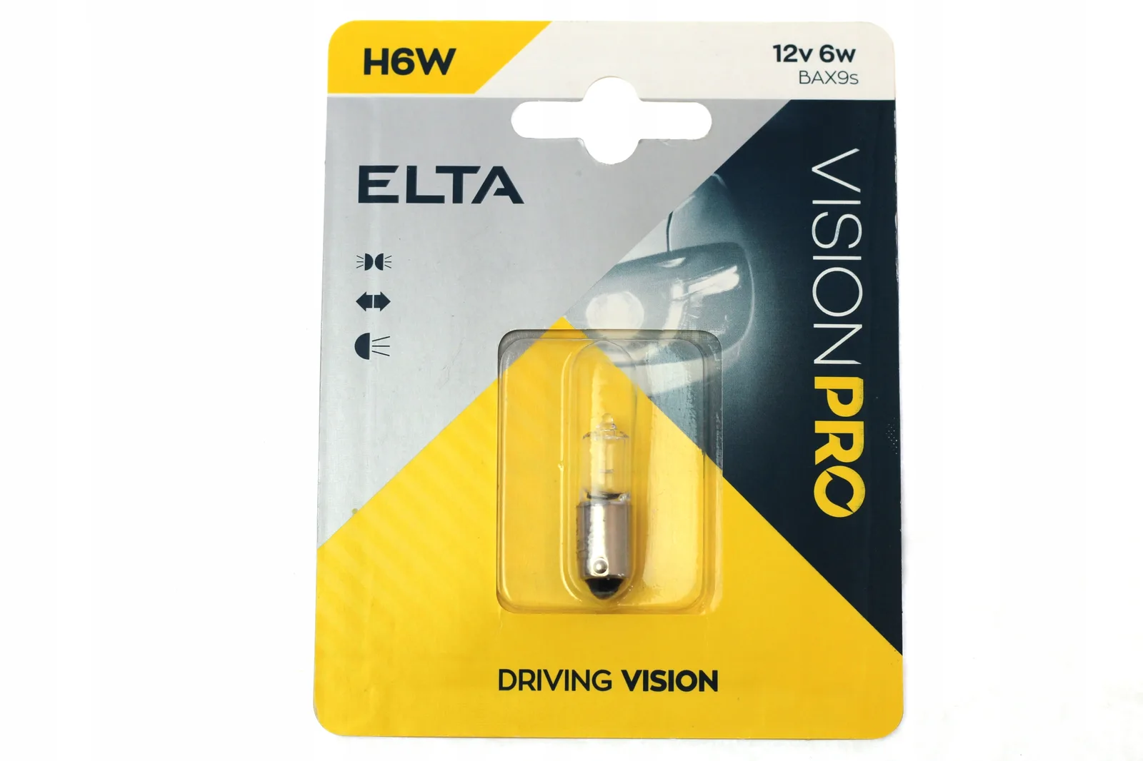 ELTA ŻARÓWKA 12V 6W BAX9s H6W BLISTER 1 szt.