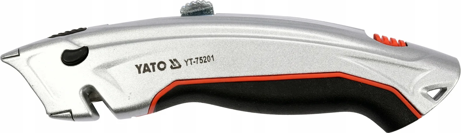 Nożyk z wysuwanym ostrzem trapezowym / yt-75201 / yato