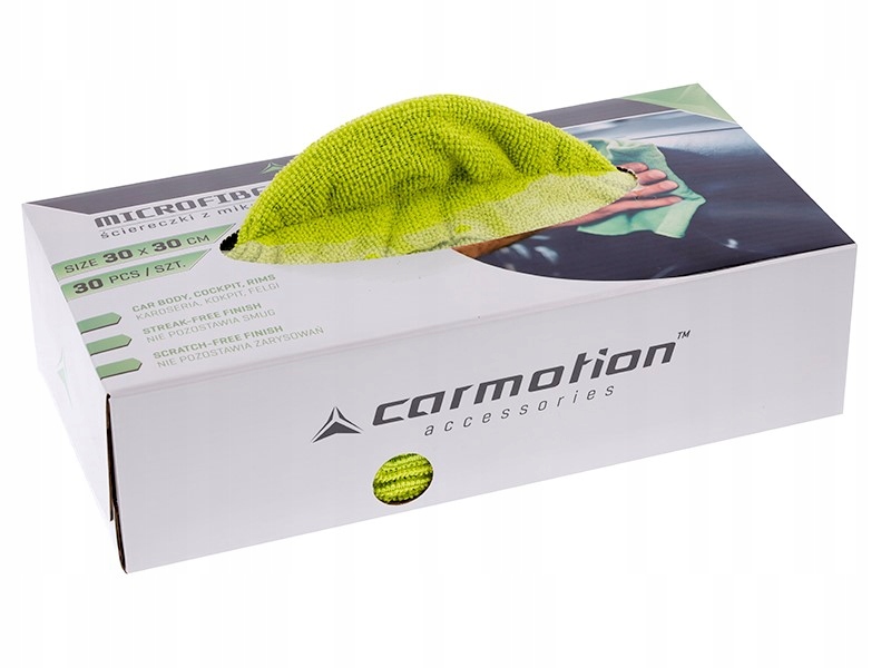 Ścierki z mikrofibry Carmotion 63539 180 gsm 30x30 cm 30 szt.
