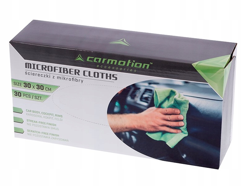 Ścierki z mikrofibry Carmotion 63539 180 gsm 30x30 cm 30 szt.
